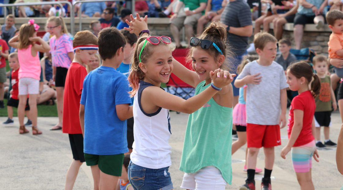Kids dancing at Celebration at the Station