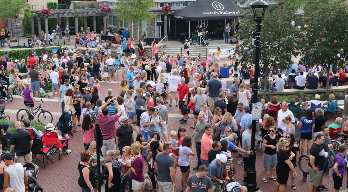 A crowd at Hilliard's Celebration at the Station